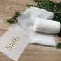 Personalised White Hand Frayed Christmas Gifting Ribbon, thumbnail 6 of 7