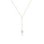 Rose, Silver Or Gold Filled Seed Pearl Lariat, thumbnail 4 of 8