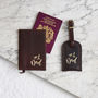 Number One Dad Passport Cover And Luggage Tag Set, thumbnail 2 of 3