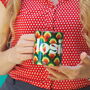 Watermelon And Rainbow Pattern Name Mug, thumbnail 1 of 4