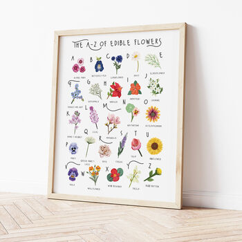 The A To Z Of Edible Flowers Print, 2 of 6