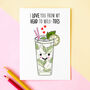 Funny Mojito Card For Partner, thumbnail 1 of 2