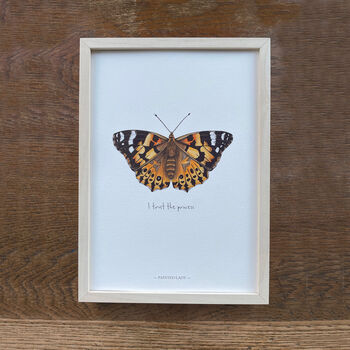 Painted Lady Illustrated Butterfly Print, 5 of 5