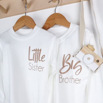 Sibling Big Sister, Little Brother Tops, Sleepsuits, 10 of 12