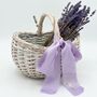 White Flower Girl Basket With Personalised Ribbon, thumbnail 1 of 5