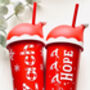 Personalised Santa Hat Cold Cups, thumbnail 3 of 5