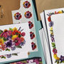 Colourful Flowers Writing Set, thumbnail 6 of 7