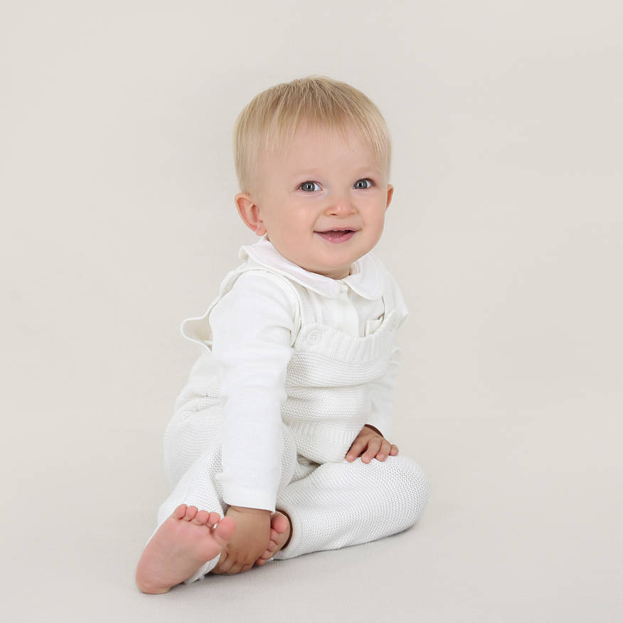 baby boy winter christening knitted two piece by chateau de sable ...