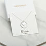 Personalised Circle Pendant Necklace Gift For Her, thumbnail 2 of 4