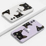 Personalised Black Cat Name Clear Phone Case, thumbnail 4 of 5