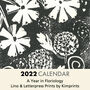 2022 Floriology Linocut Calendar, thumbnail 1 of 5