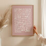 Hey Jude, Beatles Song Lyrics Wall Art, thumbnail 6 of 11