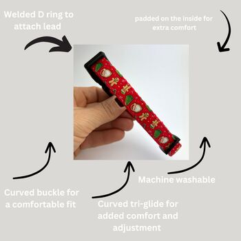 Christmas Santa Dog Collar, 2 of 3