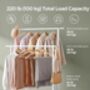 Clothes Rail Portable Double Clothes Rack Storage Shelf, thumbnail 3 of 12