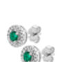 Orla Lab Grown Diamond/Created Gemstone Earrings, thumbnail 7 of 12