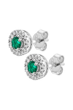 Orla Lab Grown Diamond/Created Gemstone Earrings, 7 of 12