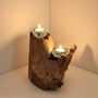Molten Glass Double Tealight Candle Holder, thumbnail 6 of 9