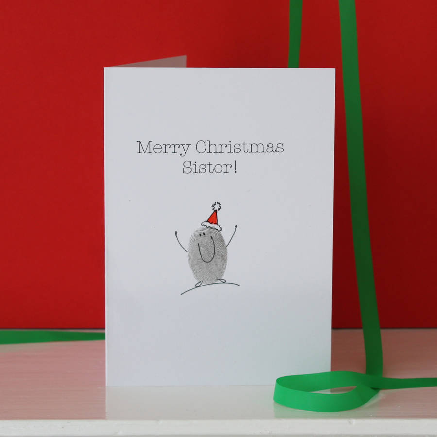 Sister Christmas Card By Adam Regester Design | notonthehighstreet.com