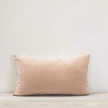 Misi Long Shell Pink Velvet Cushion, 2 of 4