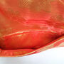 Floral Silk Sari Purse, Coral Sheen Evening Bag, Handmade Clutch Bag, thumbnail 2 of 6