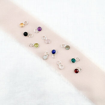 Moonstone Sterling Silver Charm Necklace June Birthstone Jewellery, 4 of 4
