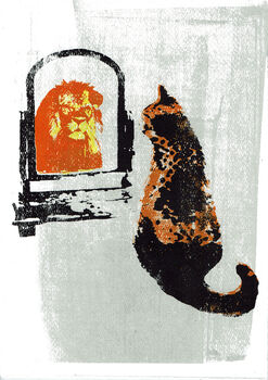 Think Big Cat And Lion Screen Print, 2 of 3