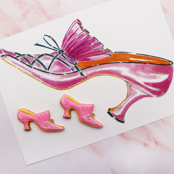 Hand Iced Marie Antoinette By Manolo Blahnik Biscuits, 3 of 4