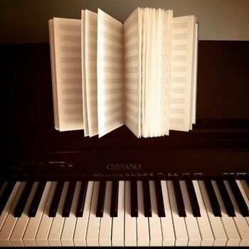 Personalised A4 Leather Music Manuscript Notebook, 2 of 4