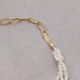 Sterling Silver Multi Strand Freshwater Pearls Necklace, thumbnail 4 of 6