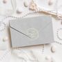 Custom Foil Stickers For Wedding Invitation Envelopes And Favours Contemporary, thumbnail 7 of 12