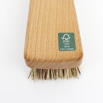 Sustainable Wood Vegetable Brush With Plant Bristles, 7 of 8