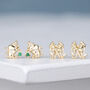 Gold Vermeil Zodiac Stud Earrings, thumbnail 10 of 12
