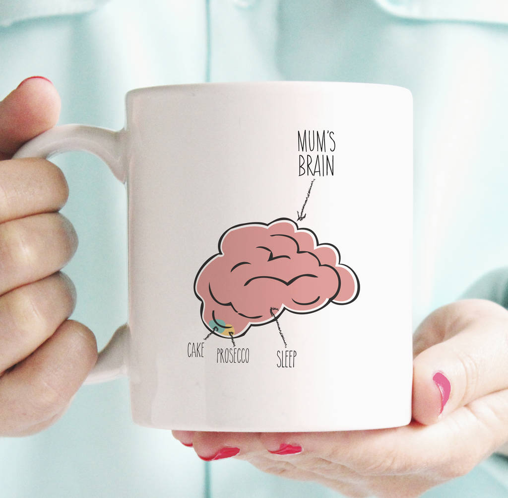 Personalised Mum’s Brain Mug By Chips & Sprinkles | notonthehighstreet.com