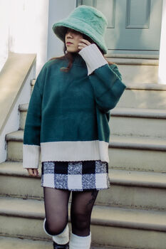 Green Colour Block Jumper, 4 of 6