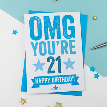 Omg You're 21 Birthday Card, 2 of 3