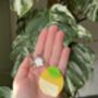 Fruit Keyring With Lemon, Strawberry Or Peach Charm, thumbnail 5 of 9