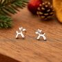 Sterling Silver Balloon Dog Stud Earrings, thumbnail 1 of 10
