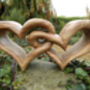 Wooden Entwined Hearts Valentine's Day Gift, thumbnail 4 of 5