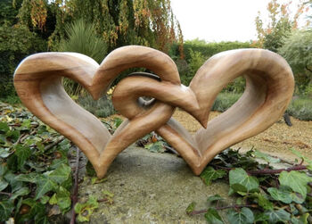 Wooden Entwined Hearts Valentine's Day Gift, 4 of 5
