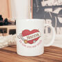 Personalised Sewing Heart Mug For Mums, thumbnail 1 of 2