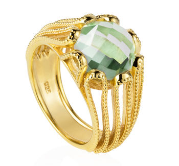 Gold Vermeil Cocktail Ring Alessia, 2 of 9