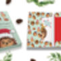 Hoggy Christmas Christmas Cards Pack Of Ten Cards, thumbnail 3 of 4
