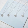 Personalised Sterling Silver Facett Initial Necklace, thumbnail 1 of 8