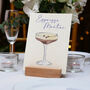 A5 Cocktail Wedding Table Number Names, thumbnail 1 of 3