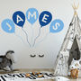 Personalised Balloon Wall Stickers, thumbnail 2 of 4