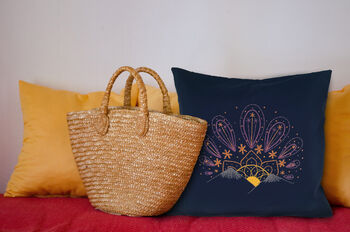 Sunset Cushion Beginners Embroidery Kit, 2 of 4