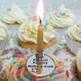 Personalised Silver Family Birthday Candle Holder, thumbnail 1 of 3