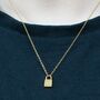 Personalised Mini Padlock Necklace, thumbnail 6 of 6
