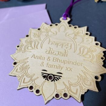 Personalised Keepsake Diwali Gift Card, 4 of 6