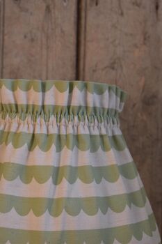 Dolly Green Scallop Gathered Scrunchie Lampshade, 3 of 4